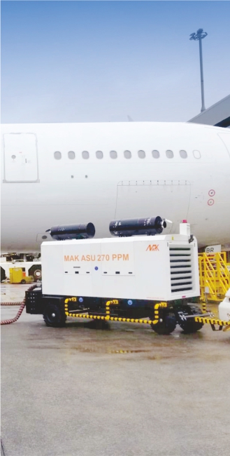 MAK ground support equipment at airport