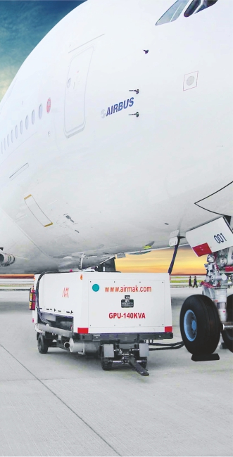 MAK equipment beside aircraft