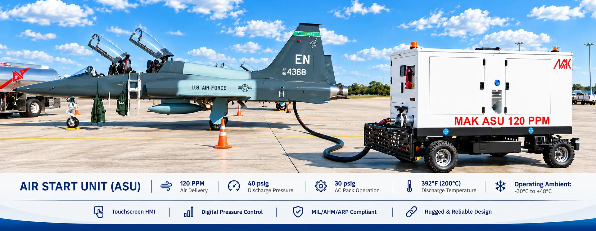 USA Jet with MAK ASU Banner